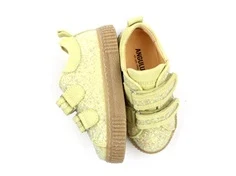 Angulus sko lys gul glitter